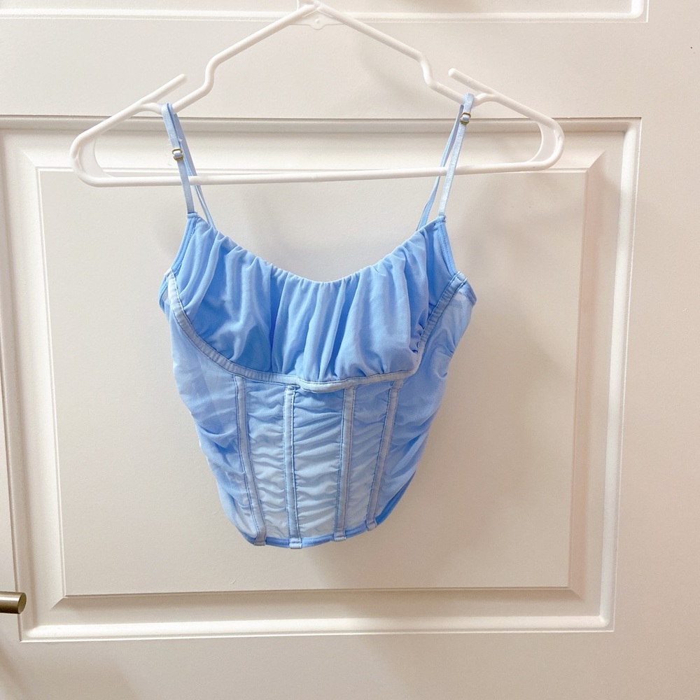 Light blue corset